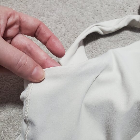 LULULEMON Align Tank Top Nulu Cropped Gym Yoga Bone Ivory Women's 6, AB Cups - Picture 12 of 13
